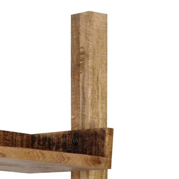 vidaXL Σκάλα Ραφιέρα Καφέ 75 x 37 x 205 εκ. από Μασίφ Ξύλο Μάνγκο