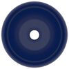 vidaXL Νιπτήρας Πολυτελής Στρογγυλός Σκ. Μπλε Ματ 40x15 εκ. Κεραμικός