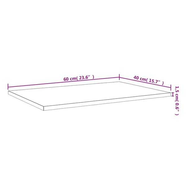 vidaXL Ράφια Τοίχου 4 τεμ. Καπνιστή Δρυς 60x40x1,5 εκ. Επεξεργ. Ξύλο
