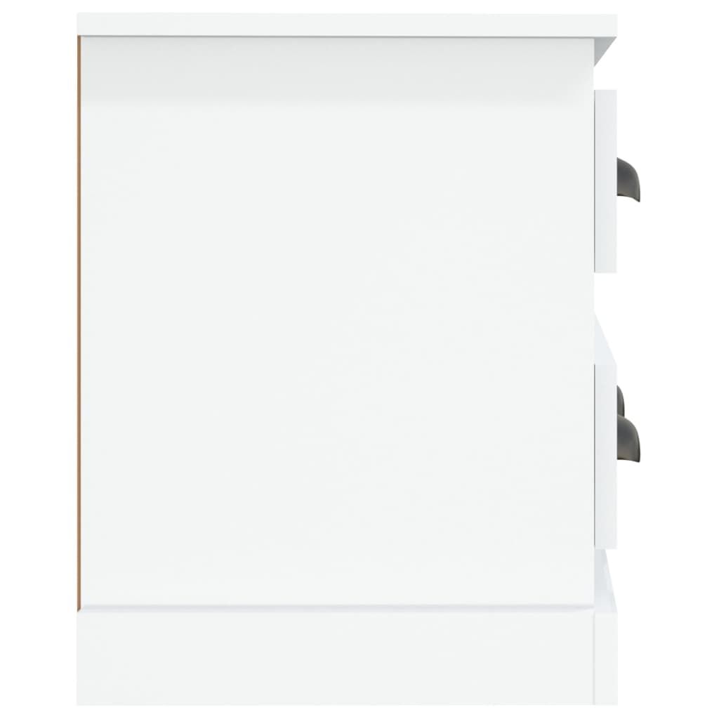 vidaXL Έπιπλο Τηλεόρασης Γυαλ. Λευκό 100x35,5x45εκ. Επεξεργασμένο Ξύλο