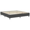 vidaXL Κρεβάτι Boxspring Σκούρο Γκρι 200 x 200 εκ. Υφασμάτινο