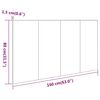 vidaXL Κεφαλάρι Κρεβατιού Sonoma Δρυς 160 x 1,5 x 80 εκ. Επεξεργ. Ξύλο