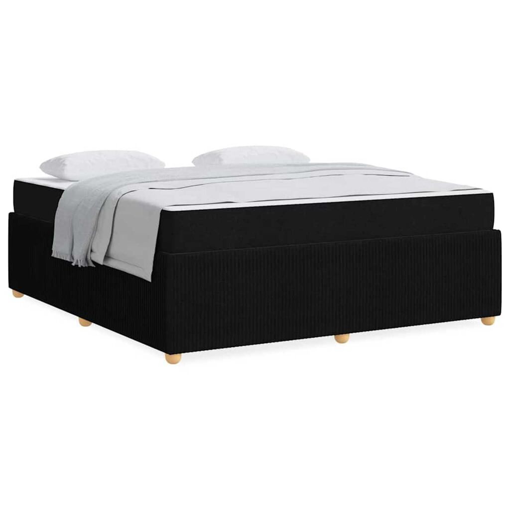 vidaXL Σκελετός Κρεβατιού Άλλο Μαύρο 180 x 200 cm ύφασμα