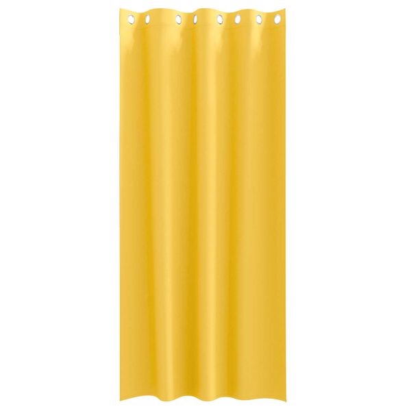 vidaXL Κουρτίνες 2 pcs κίτρινο μουσταρδί 245 x 140 εκ. Πολυεστέρας