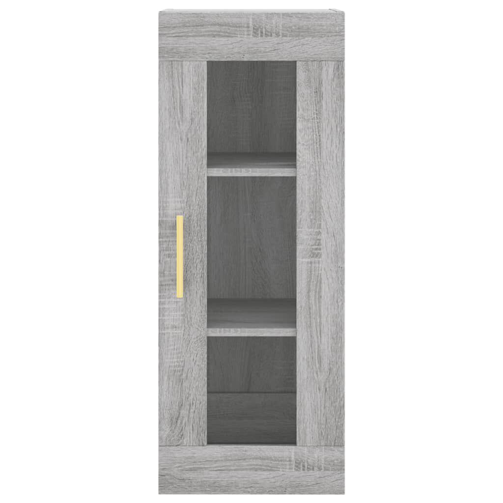 vidaXL Μπουφές Sonoma Γκρι 34,5 x 34 x 180 εκ. από Επεξεργασμένο Ξύλο