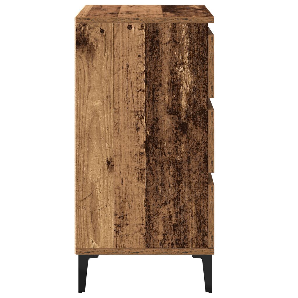 vidaXL Κομοδίνο Παλιού Ξύλου 40x35x70 cm Κατασκευασμένο Ξύλο