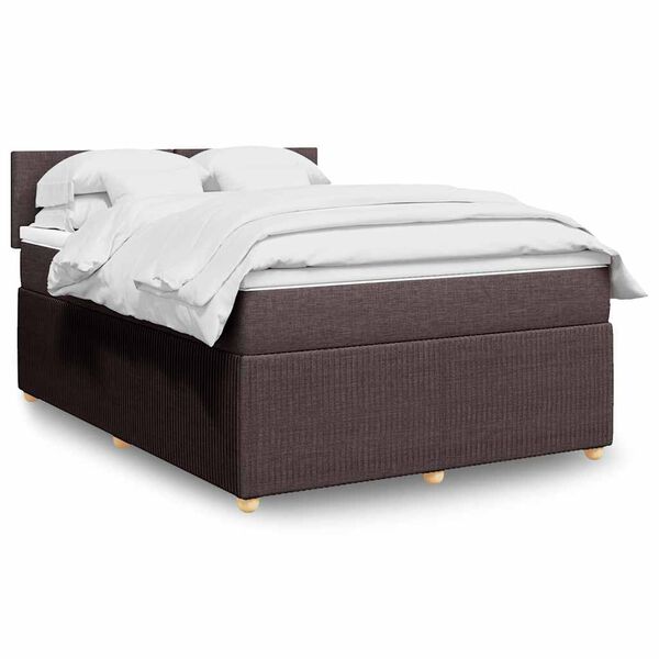 vidaXL &Kappa;&rho;&epsilon;&beta;ά&tau;&iota; Boxspring &mu;&epsilon; &Sigma;&tau;&rho;ώ&mu;&alpha; &Sigma;&kappa;&omicron;ύ&rho;&omicron; &Kappa;&alpha;&phi;έ 140x190 &epsilon;&kappa;. &Upsilon;&phi;&alpha;&sigma;&mu;ά&tau;&iota;&nu;&omicron;
