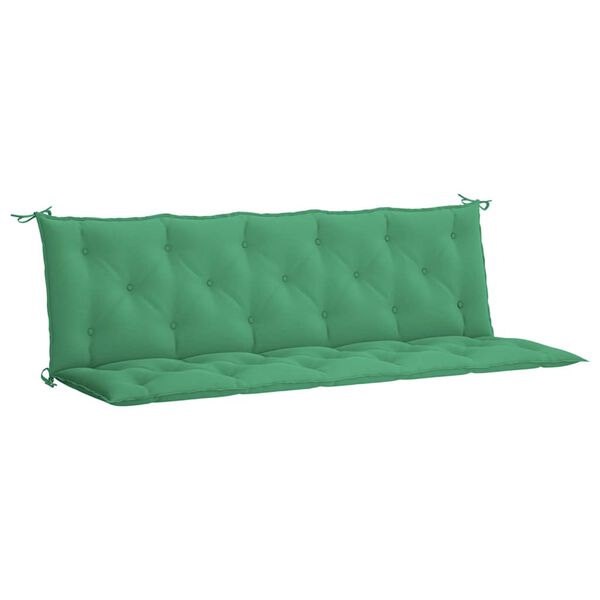 vidaXL Μαξιλάρι Πάγκου Κήπου Πράσινο 180x(50+50)x7 εκ. Ύφασμα Oxford