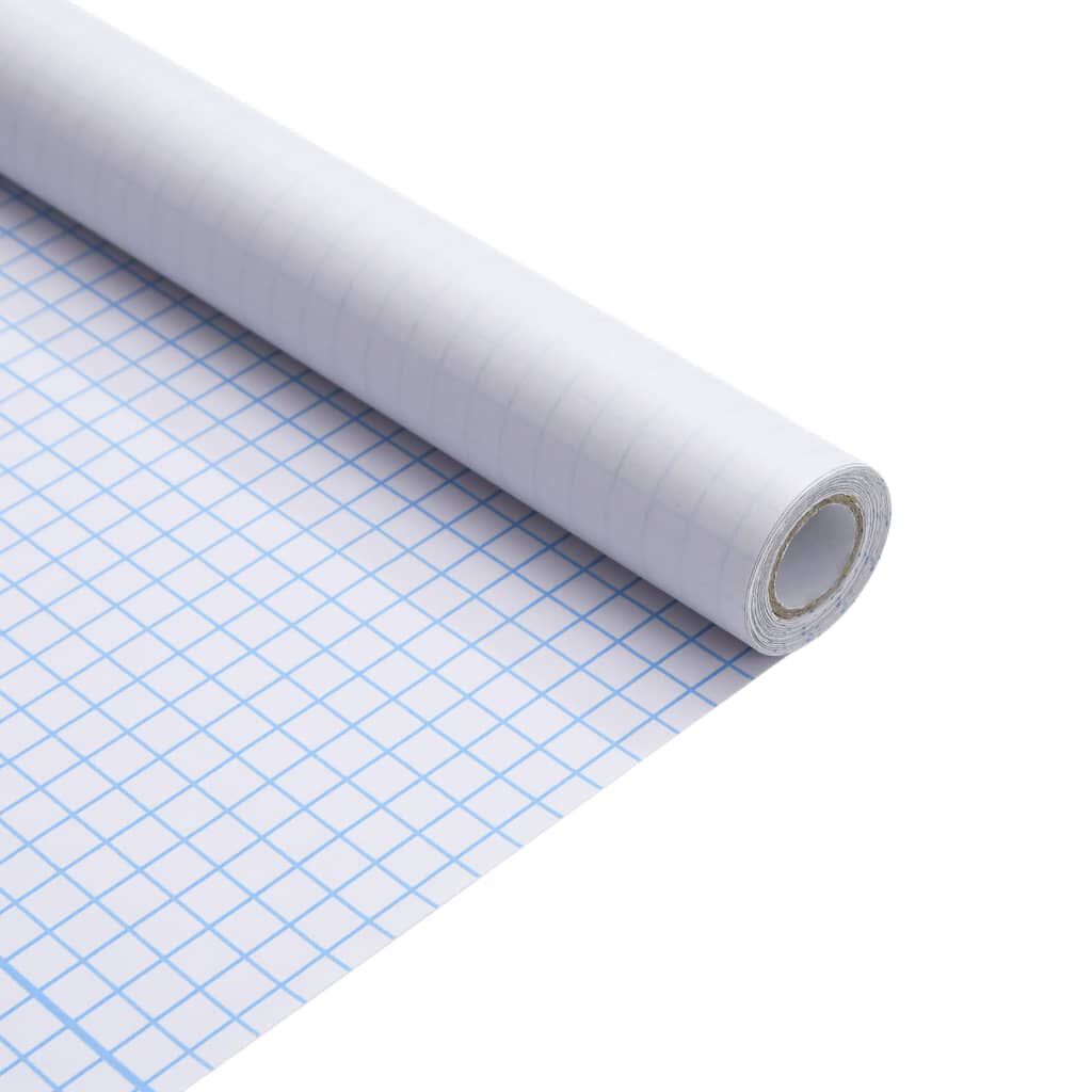 vidaXL Μεμβράνη Παραθύρου Ματ Λευκό 45x1000 εκ. από PVC