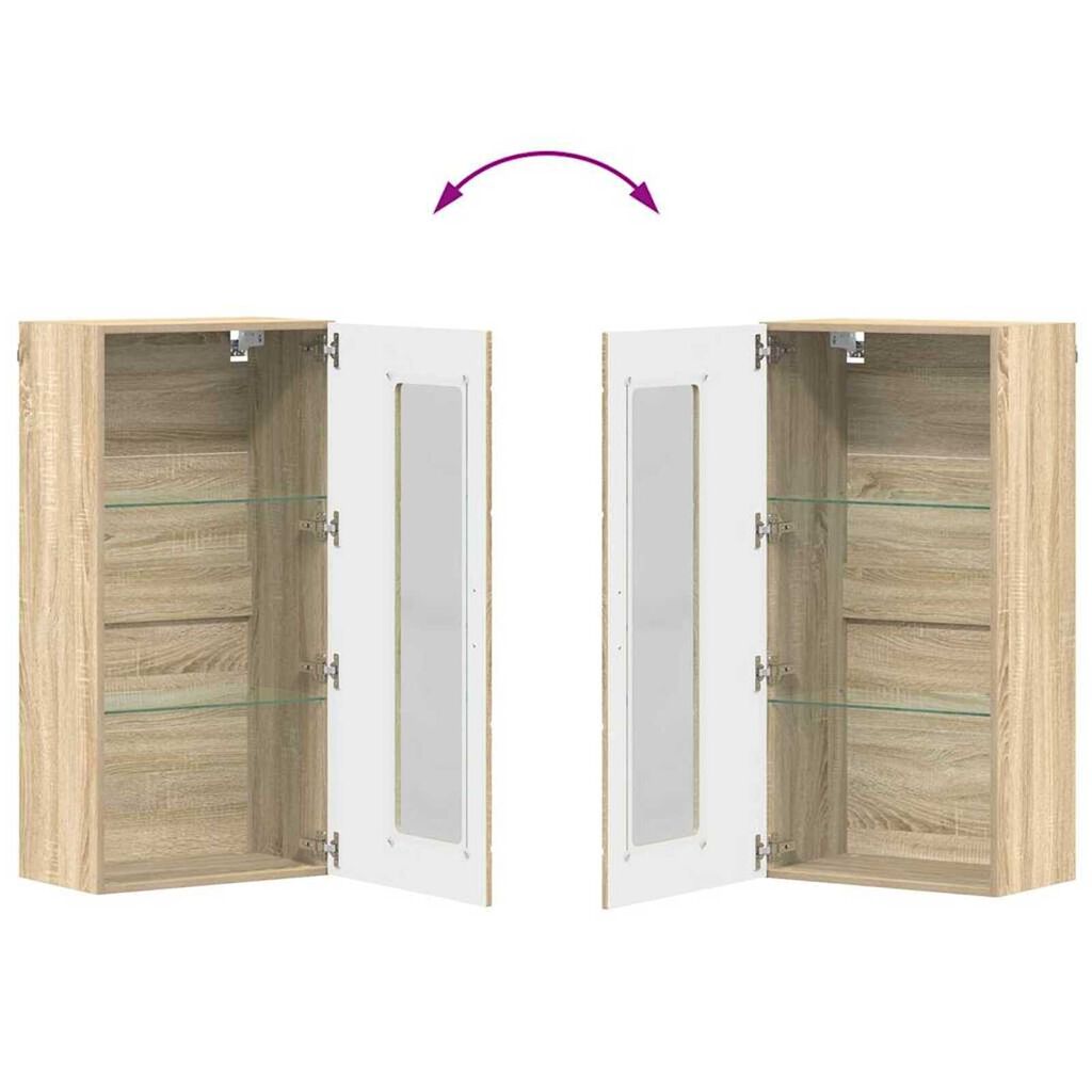 vidaXL Ντουλάπα τοίχου Sonoma Δρυς 55 x 29 x 100 εκ Επεξεργασμένο ξύλο