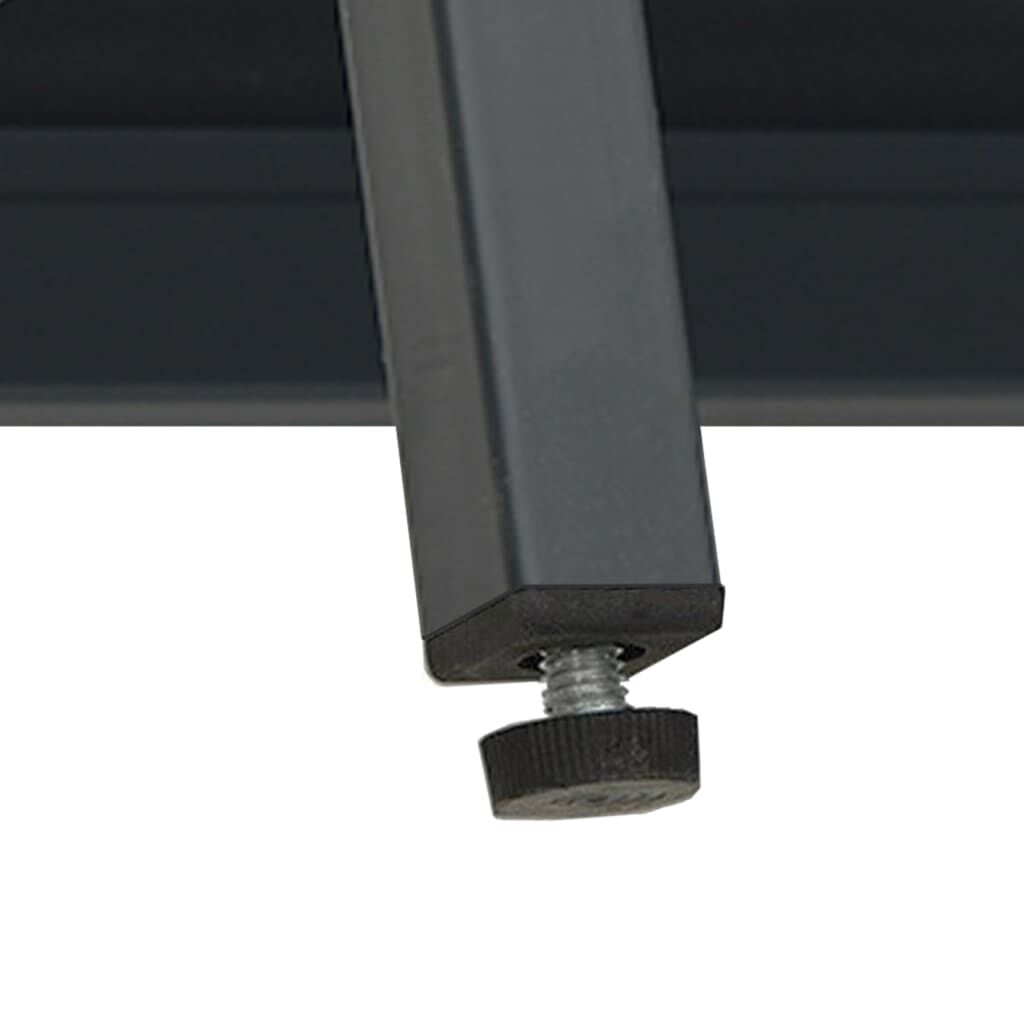 vidaXL Μπουφές Ανθρακί 75 x 35 x 105 εκ. από Ατσάλι και Γυαλί