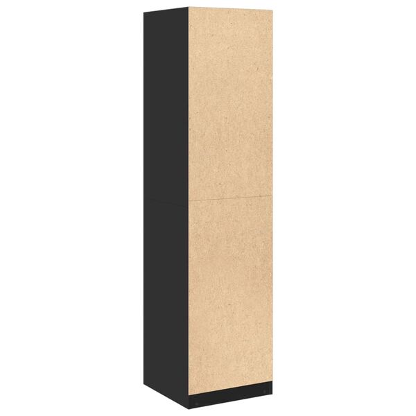 vidaXL Ντουλάπα Μαύρη 50x50x200 εκ. από Επεξεργασμένο Ξύλο