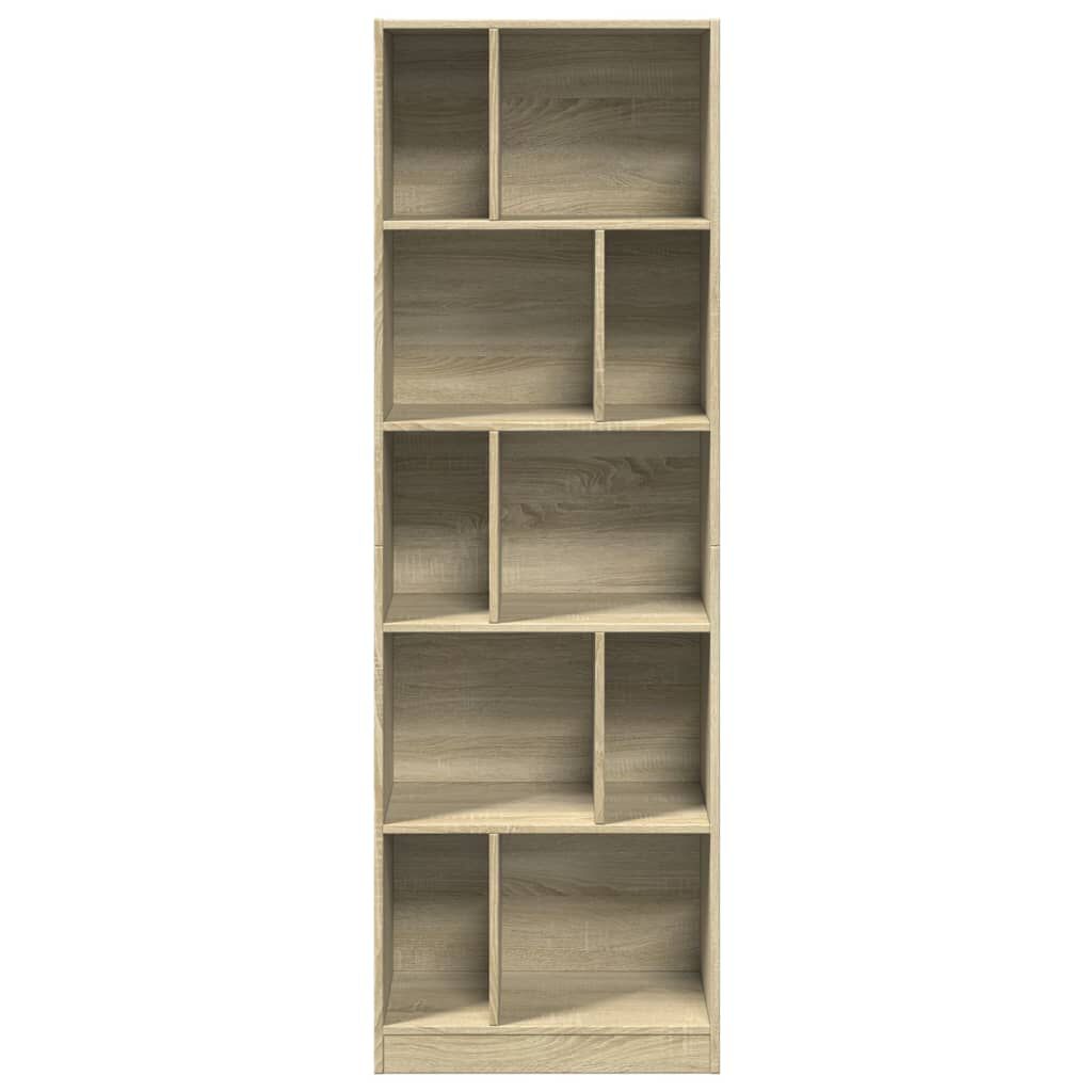 vidaXL Βιβλιοθήκη Sonoma Δρυς 57x28,5x174 εκ. από Επεξεργασμένο Ξύλο