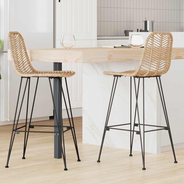 vidaXL &Kappa;&alpha;&rho;έ&kappa;&lambda;&alpha; &Mu;&pi;&alpha;&rho; 2 pcs &Phi;&upsilon;&sigma;&iota;&kappa;ό 44,5 x 53 x 111 &epsilon;&kappa;. &Kappa;&alpha;&lambda;ά&mu;&iota; &kappa;&alpha;&iota; &Sigma;ί&delta;&epsilon;&rho;&omicron;