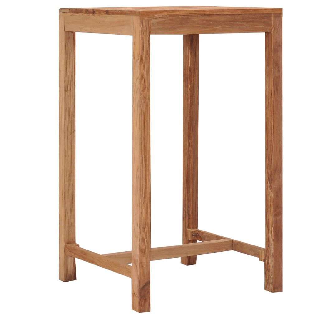 vidaXL Τραπέζι Μπαρ Κήπου 60 x 60 x 105 εκ. από Μασίφ Ξύλο Teak