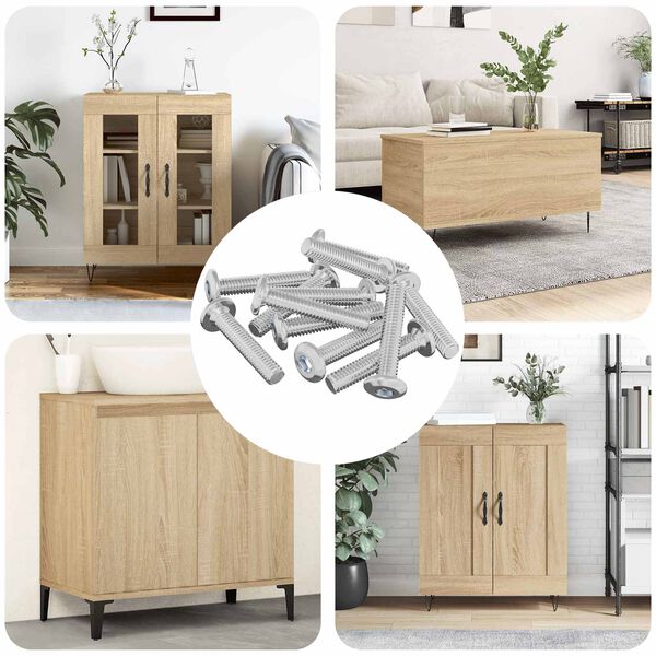 vidaXL &Beta;ί&delta;&alpha; &mu;&epsilon; &kappa;&lambda;&epsilon;&iota;&delta;ί &kappa;&epsilon;&phi;&alpha;&lambda;ή&sigmaf; 12 pcs &Alpha;&sigma;&eta;&mu;ί M6 x 35 &chi;&iota;&lambda;. &Alpha;&tau;&sigma;ά&lambda;&iota;