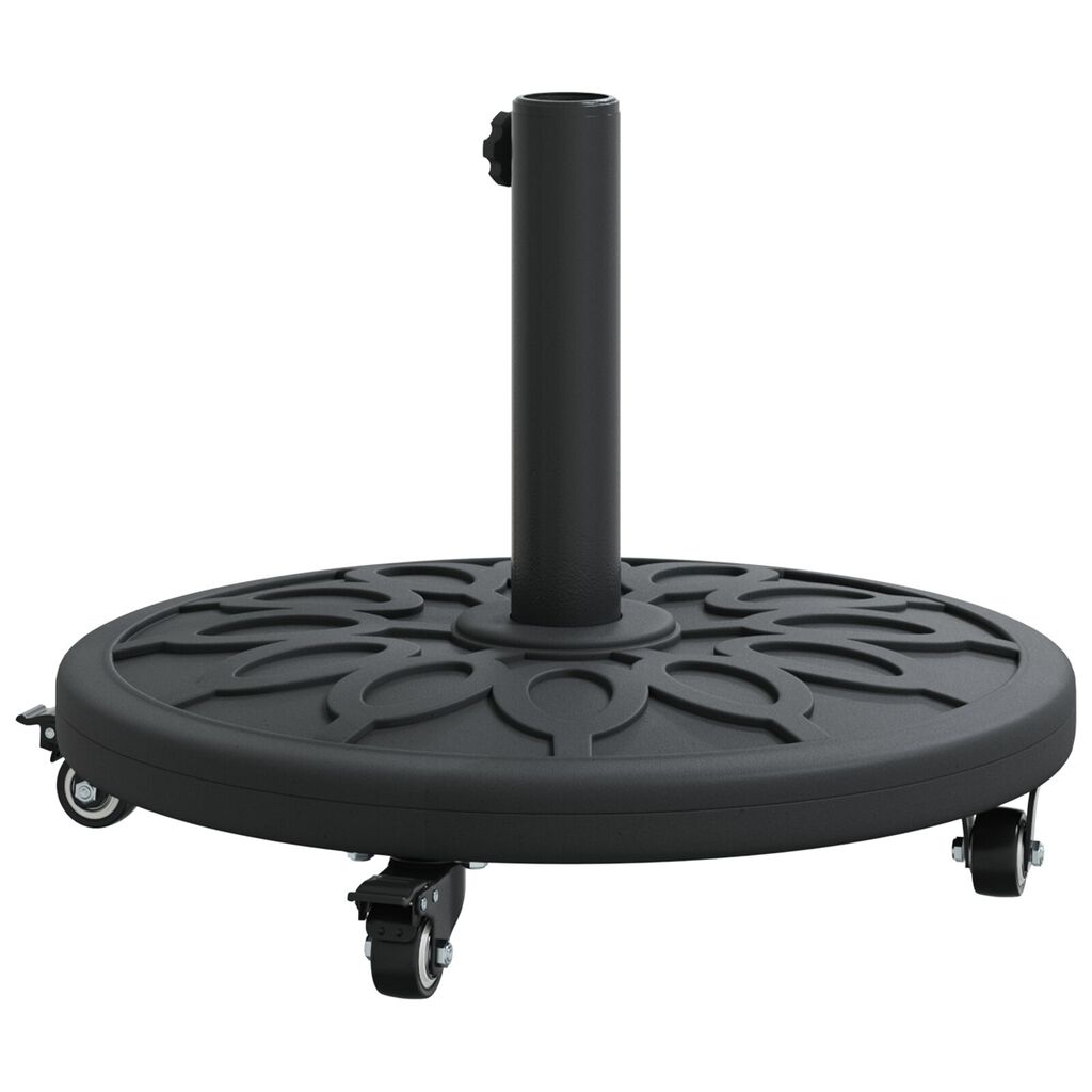 vidaXL Βάση Ομπρέλας με Ρόδες για Πόλους Ø38-48 mm 13 kg Στρογγυλή