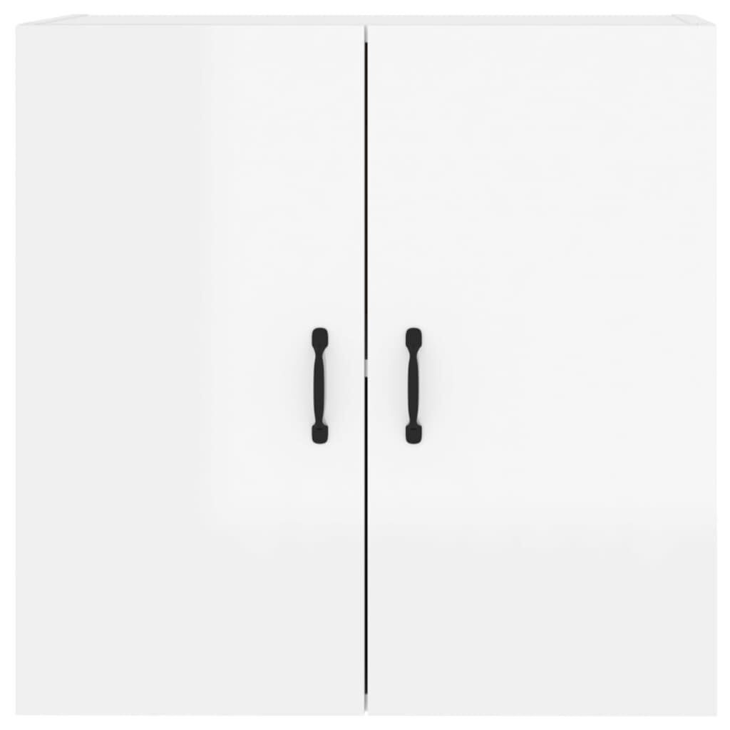 vidaXL Ντουλάπι Τοίχου Γυαλιστερό Λευκό 60x31x60 εκ Επεξεργασμένο Ξύλο