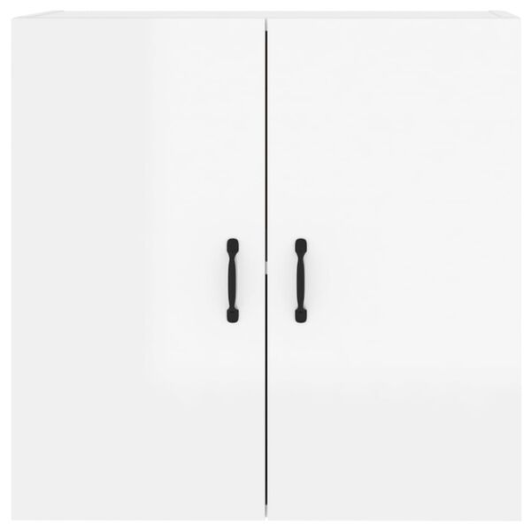 vidaXL Ντουλάπι Τοίχου Γυαλιστερό Λευκό 60x31x60 εκ Επεξεργασμένο Ξύλο