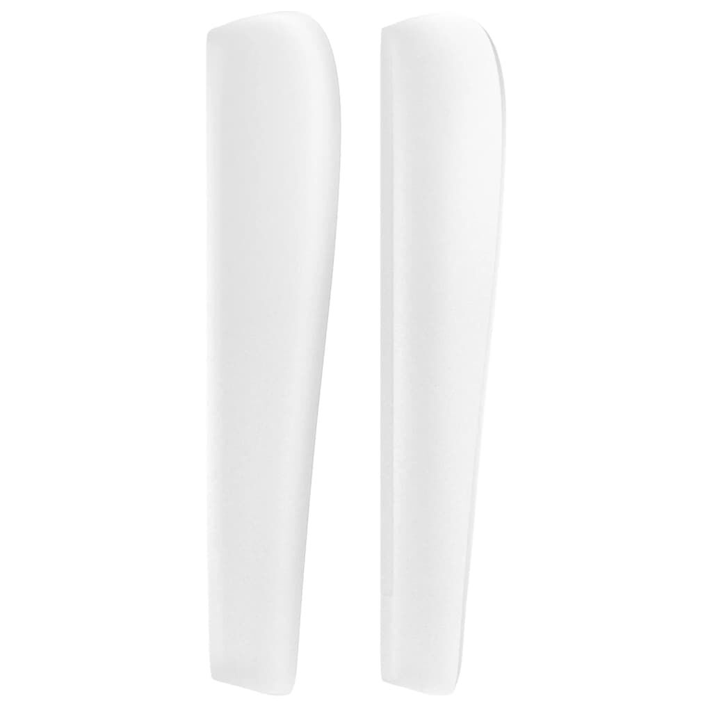 vidaXL Κεφαλάρι με Πτερύγια Λευκό 83x23x118/128 εκ. Συνθετικό Δέρμα