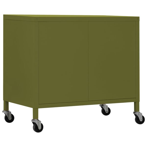 vidaXL Ντουλάπι Αποθήκευσης Πράσινο Λαδί 60 x 35 x 56 εκ. από Ατσάλι