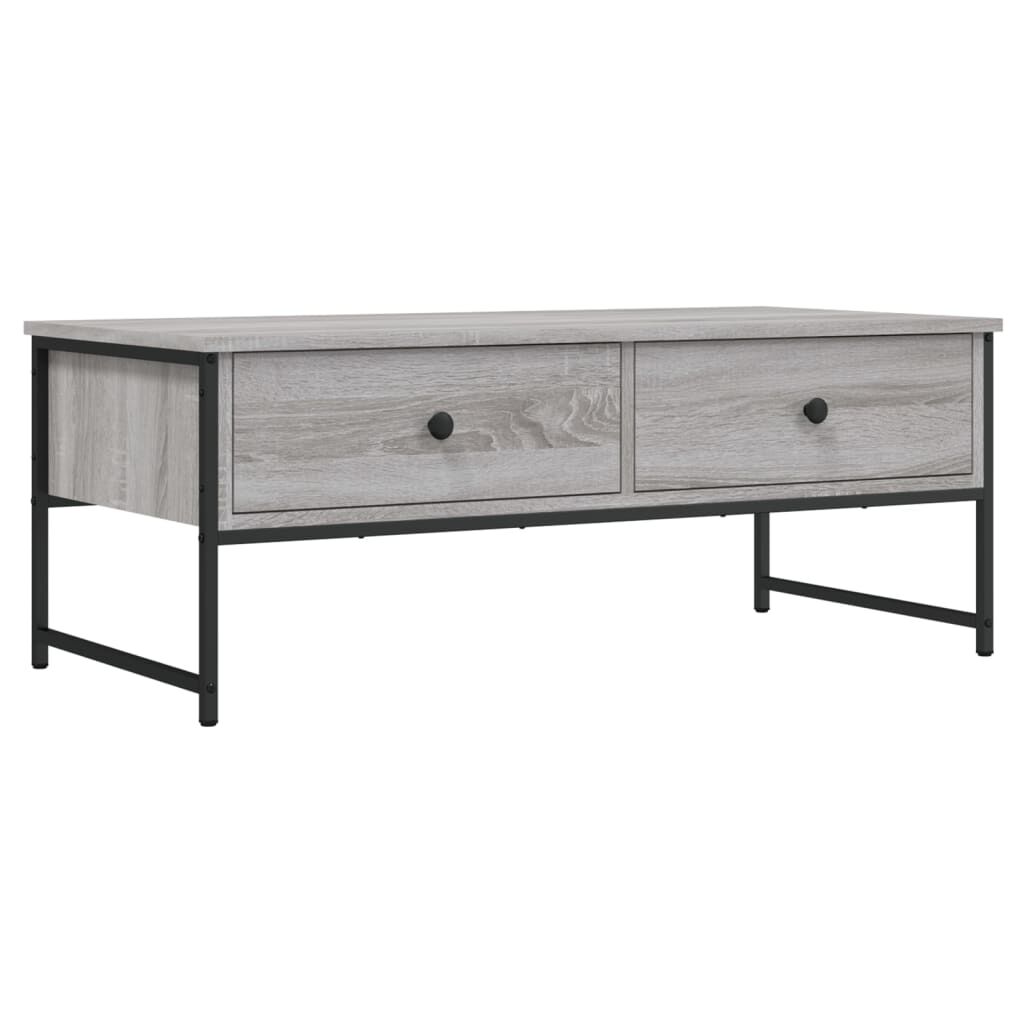 vidaXL Τραπεζάκι Σαλονιού Γκρι Sonoma 101x49x39,5 εκ. Επεξεργ. Ξύλο