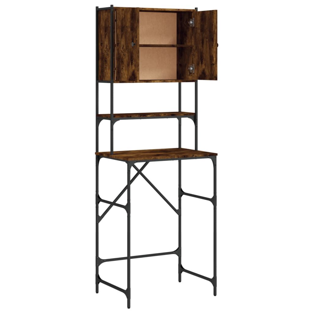 vidaXL Ντουλάπι Πλυντηρίου Καπνιστή Δρυς 68x48,5x194 εκ.