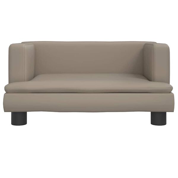 vidaXL Κρεβάτι Σκύλου Καπουτσίνο 60 x 40 x 30 εκ. από Συνθετικό Δέρμα