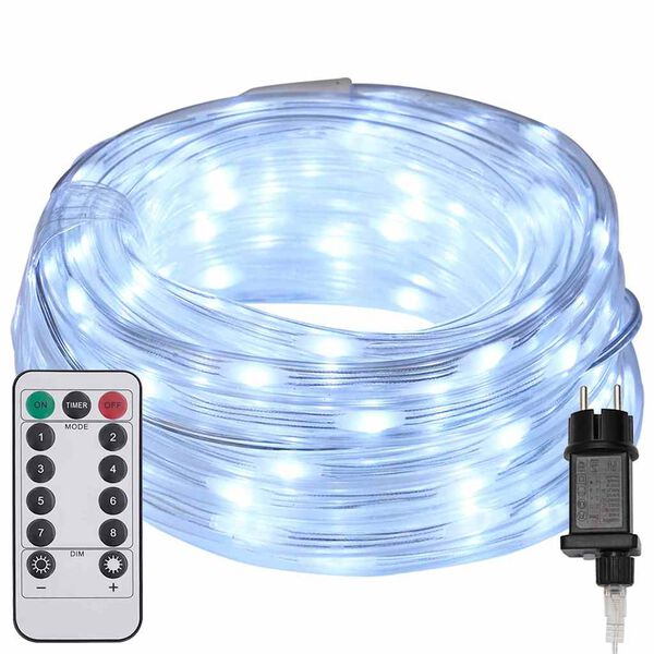 vidaXL Φωτιστικό Συρματόσχοινο με 240 LED Κρύο Λευκό 10 m PVC