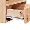 vidaXL Κομοδίνο με συρτάρι Καφέ 38 x 36 x 29.5 εκ Μασίφ ξύλο πεύκου