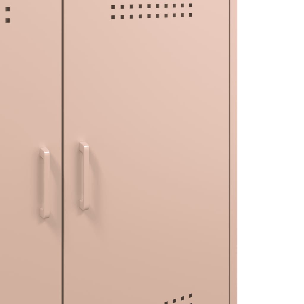 vidaXL Ντουλάπι Ροζ 68x39x79 εκ. από Ατσάλι