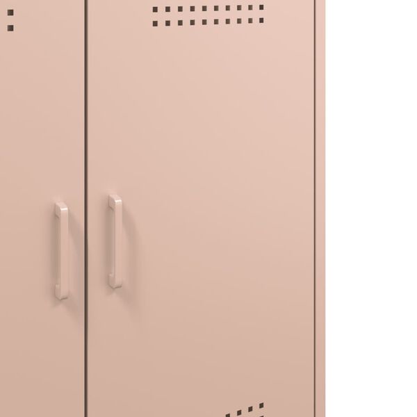 vidaXL Ντουλάπι Ροζ 68x39x79 εκ. από Ατσάλι