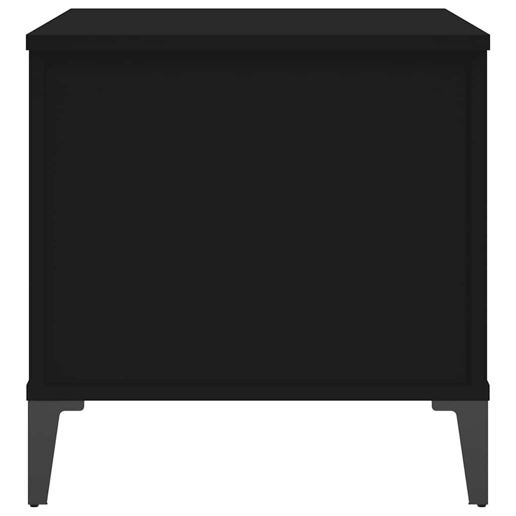 vidaXL Τραπεζάκι Σαλονιού Μαύρο 60x44,5x45 εκ. Επεξεργασμένο Ξύλο