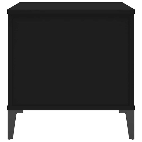 vidaXL Τραπεζάκι Σαλονιού Μαύρο 60x44,5x45 εκ. Επεξεργασμένο Ξύλο