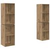 vidaXL &Sigma;&epsilon;&tau; &epsilon;&pi;ί&pi;&lambda;&omicron;&upsilon; &tau;&eta;&lambda;&epsilon;ό&rho;&alpha;&sigma;&eta;&sigmaf; 4 pcs Artisan Oak 37 x 37 x 72 &epsilon;&kappa;