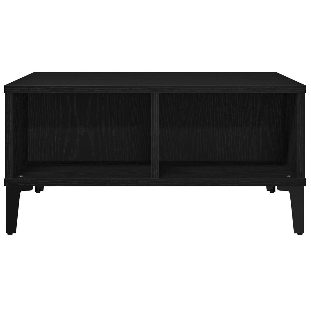 vidaXL Τραπεζάκι σαλονιού Μαύρο Δρυς 60x60x30 εκ. Επεξεργασμένο ξύλο