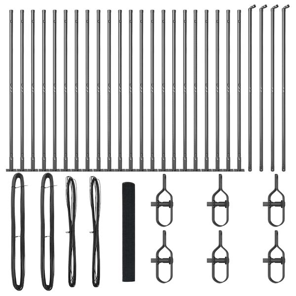 vidaXL &Sigma;&tau;ύ&lambda;&omicron;&sigmaf; &Pi;&epsilon;&rho;&iota;&phi;&rho;ά&xi;&epsilon;&omega;&nu; &Gamma;&kappa;&rho;&iota; 50 x 1,2 &mu; (16 x 16 mm &pi;&lambda;έ&gamma;&mu;&alpha;)