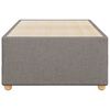 vidaXL Σκελετός Κρεβατιού Χωρίς Στρώμα Taupe 90x190 εκ. Υφασμάτινο