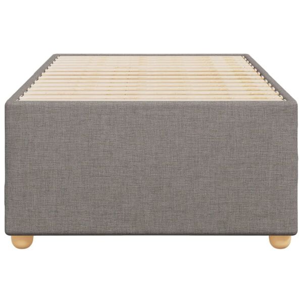 vidaXL Σκελετός Κρεβατιού Χωρίς Στρώμα Taupe 90x190 εκ. Υφασμάτινο