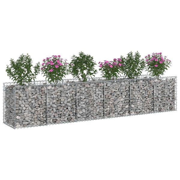 vidaXL &Alpha;&nu;&alpha;&sigma;&eta;&kappa;&omega;&mu;έ&nu;&omicron; &kappa;&rho;&epsilon;&beta;ά&tau;&iota; gabion 2 pcs &Alpha;&sigma;&eta;&mu;ί 300 x 50 x 60 &epsilon;&kappa;