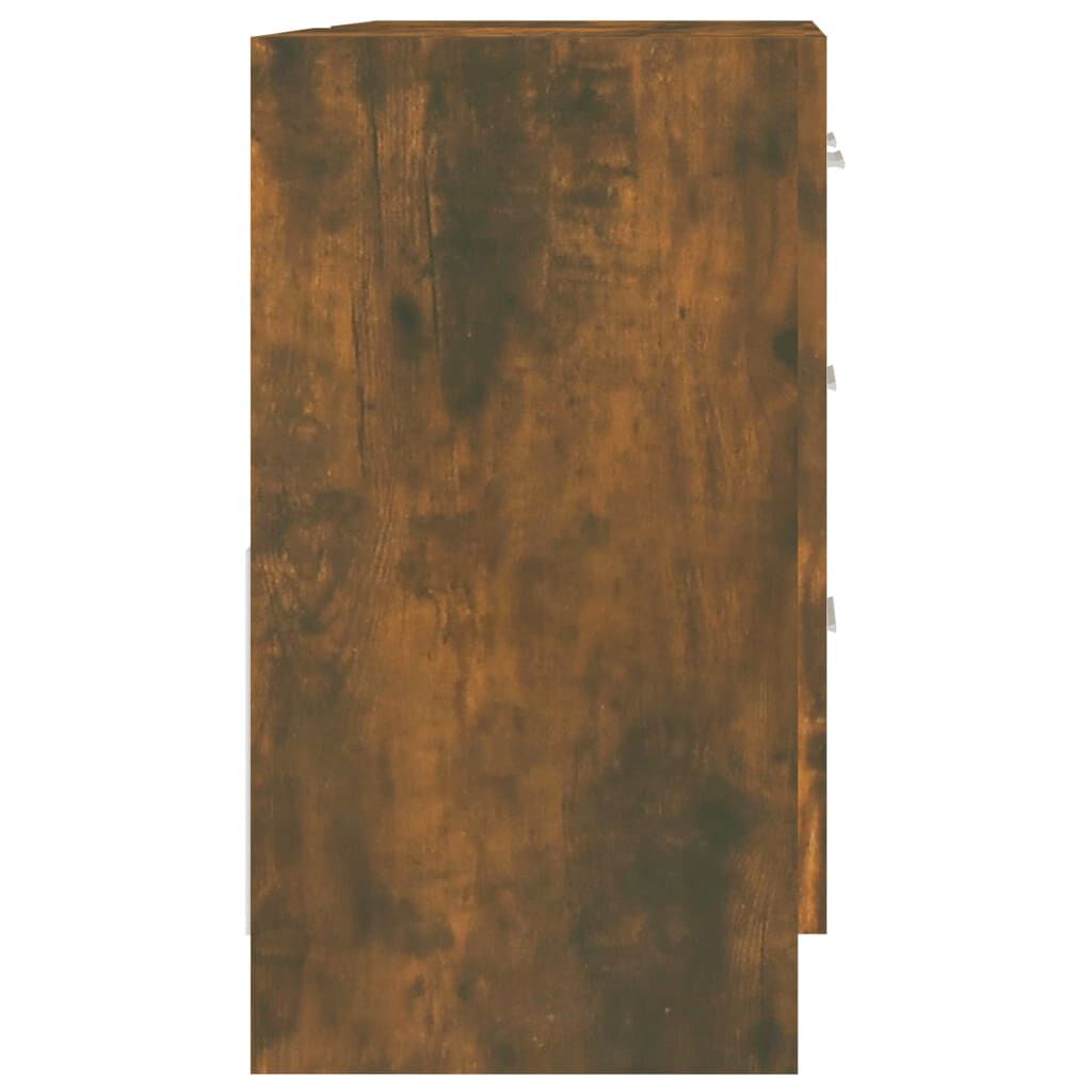 vidaXL Ντουλάπι Νιπτήρα Καπνιστή Δρυς 63 x 30 x 54 εκ. Επεξεργ. Ξύλο