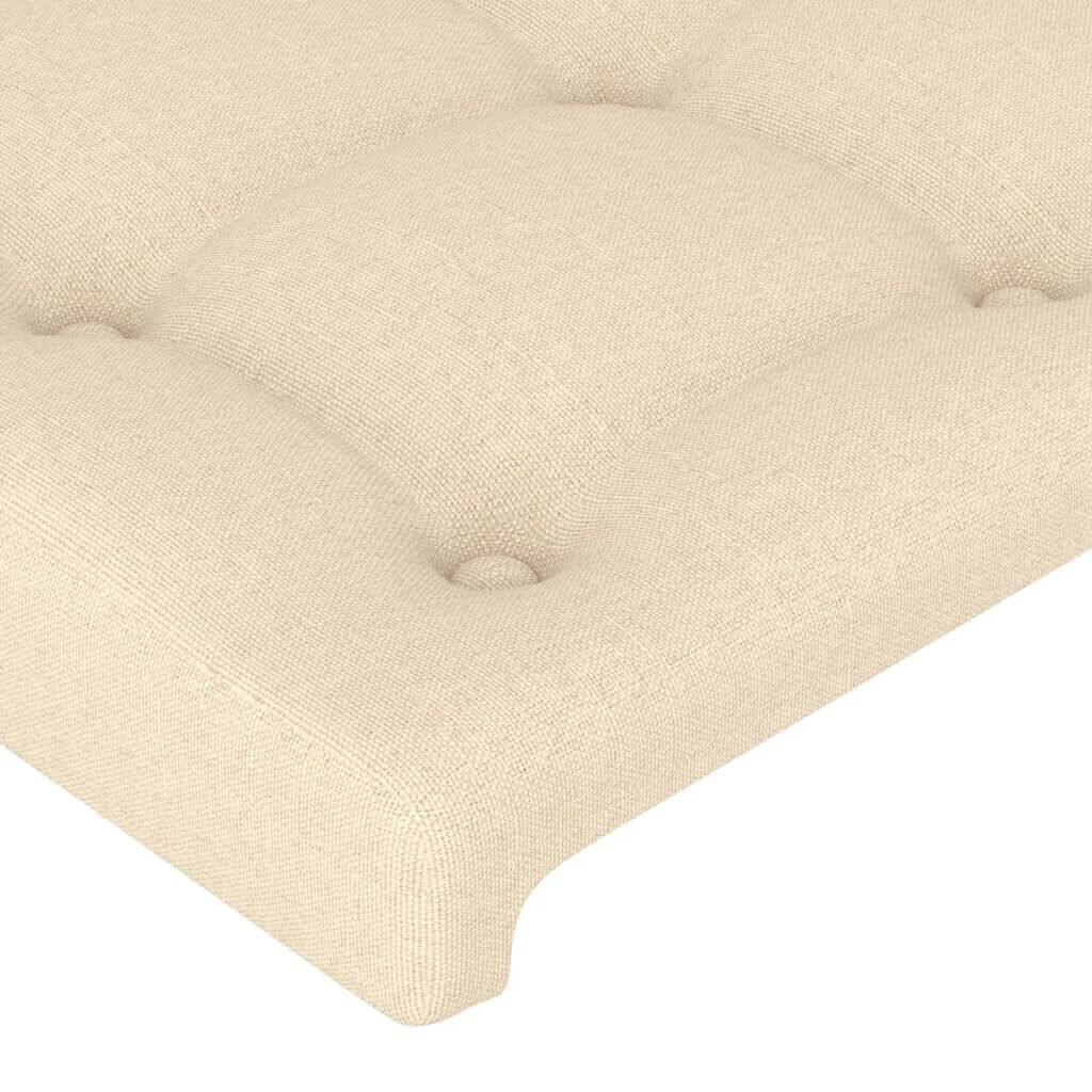 vidaXL Κεφαλάρι με Πτερύγια Κρεμ 83x16x78/88 εκ. Υφασμάτινο