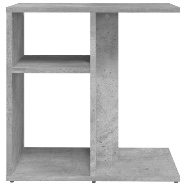 vidaXL Τραπέζι Βοηθητικό Γκρι Σκυροδέματος 50x30x50 εκ. Επεξ. Ξύλο