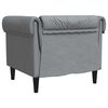 vidaXL Πολυθρόνα Chesterfield Ανοιχτό Γκρι Υφασμάτινη
