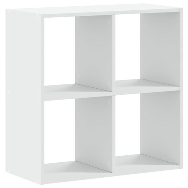 vidaXL Βιβλιοθήκη Λευκή 68,5x32x68,5 εκ. από Επεξεργασμένο Ξύλο