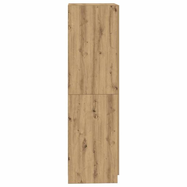 vidaXL Ντουλάπα Τεχνίτης Δρυς 80x52x180 εκ Επεξεργασμένο Ξύλο