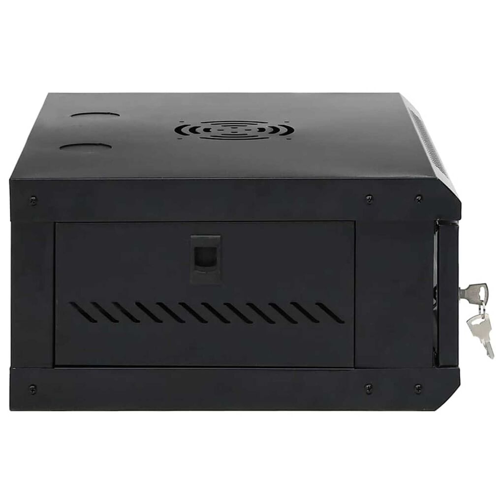vidaXL Ντουλάπα δικτύου με αποθήκευση Μαύρο 53 x 45 x 21 εκ Ατσάλι