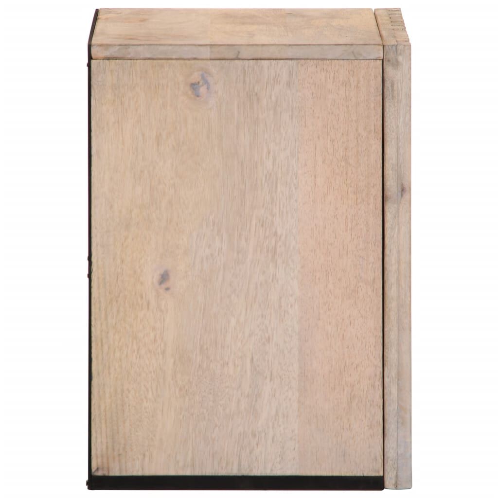 vidaXL Ντουλάπι Μπάνιου Επιτοίχιο 38x34x48 εκ. από Μασίφ Ξύλο Μάνγκο