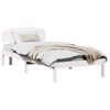vidaXL Σκελετός Κρεβατιού Λευκό 75 x 190 cm Στερεά ξυλεία πεύκου