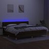 vidaXL &Kappa;&rho;&epsilon;&beta;ά&tau;&iota; Boxspring &mu;&epsilon; &Sigma;&tau;&rho;ώ&mu;&alpha; & LED &Sigma;&kappa;.&Kappa;&alpha;&phi;έ 200x200 &epsilon;&kappa; &Upsilon;&phi;&alpha;&sigma;&mu;ά&tau;&iota;&nu;&omicron;